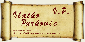Vlatko Purković vizit kartica
